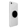A white smartphone with a black PopSocket attached to the back, shown from a diagonal rear angle against a white background. Produktbild-Vorschau