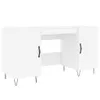vidaXL Bureau blanc 140x50x75 cm bois composite Voir les images du produit 1