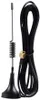 A black magnetic antenna with a coiled section and a coiled black cable attached. Produktbild-Vorschau