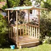 Pískoviště a veranda na hraní se stříškou 106x105x137cm - Náhled obrázku produktu 4