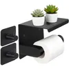Selbstklebender Toilettenpapierhalter mit Ablage, Produktbild-Vorschau 1