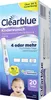 A product box for a Clearblue ovulation test kit, featuring an image of a baby and the product itself. Podgląd zdjęcia produktu
