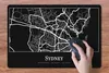 MuchoWow® Schreibtischunterlage Karte - Sydney - Stadtplan Produktbild-Vorschau 3