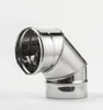 RVS rookgasbocht 90° 130 mm, enkelwandig – Kamininox Productafbeelding-voorbeeld 2