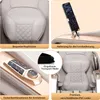 A collage of four close-up images showcasing different features of a massage chair. Produktbild-Vorschau