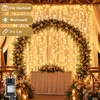 3x3M Lichtervorhang Innen Deko Weihnachten LED Lichterkette Produktbild-Vorschau 4
