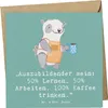 Mr. & Mrs. Panda Grußkarte Auszubildender - Meeresbrise - Produktbild-Vorschau 1