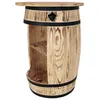 Dekorative Holzfass-Bar mit großer Platte und Produktbild-Vorschau 11