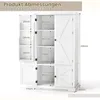 COSTWAY Küchenschrank hoch, 139 cm Vorratsschrank mit Produktbild-Vorschau 3