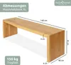 holz4home® Massivholzbank XL I Sitzbank aus Eiche mit Produktbild-Vorschau 7