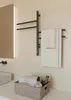 Termosifone elettrico da bagno con bracci mobili nero opaco Anteprima dell’immagine prodotto 2