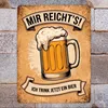 Bierkrug mit Schaumkrone Metallschild XL in 21x28 cm - Ich Produktbild-Vorschau 7