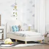 vidaXL Kinderbettgestell mit Kopfteil Creme 70 x 140 cm Produktbild-Vorschau 2