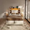 Boxspringbed 160x200 cm met hydraulische opbergruimte, Productafbeelding-voorbeeld 8