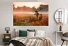 MuchoWow® Poster Hirsche - Nebel - Herbst 180x120 cm - Produktbild-Vorschau 4