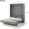 Schrankbett 180 x 200 Vertikal BC-13 Grau LENART BED Produktbild-Vorschau 4