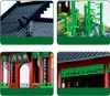 A collage of four close-up images of a Wange W5236 Zuiweng Pavilion building block set. Náhľad obrázku produktu
