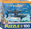 EUROGRAPHICS Rekiny układanka 100 elementów Podgląd zdjęcia produktu 1