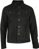 Herren Jeans Jacke Lederjacke Rero Stil Western Nubuk Produktbild-Vorschau 1