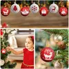 A collage of Christmas ornaments, with a girl decorating a Christmas tree in one section and ornaments hanging in another. Náhled obrázku produktu