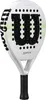 A white padel racket with black and green accents, featuring the Wilson logo and 'Optix' text. Anteprima dell’immagine prodotto