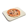 A pizza stone with a pizza on it, presented on a white background. Produktbild-Vorschau