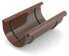 Kunststoff-Rinnenverbinder Ø 75 mm, braun RAL 8017 Produktbild-Vorschau 1