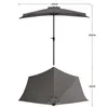 Sekey Balkonschirm Halbrund 270 cm – Sonnenschirm mit Produktbild-Vorschau 4