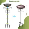 Vogeltränke, Vogelbad, 30cm großer Vogelnapf aus Metall, Produktbild-Vorschau 7