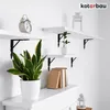 KOTARBAU® 2er Set Regalwinkel Schwarz Metall Stahl 150x150 Produktbild-Vorschau 7