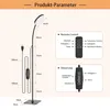 Zástrčka EU Stmívatelná stojací lampa s dálkovým ovládáním Náhled obrázku produktu 2