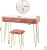Schminktischel Deluxe – Rosa – Inklusive Spiegel & Hocker – Produktbild-Vorschau 4