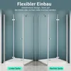 Faltbar Duschkabine Eckeinstieg 80x80x185cm Falttür mit Produktbild-Vorschau 9