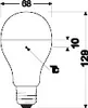 OSRAM LED STAR CLASSIC A 19W 840 gefrostet E27 Lampe 2452lm Produktbild-Vorschau 3
