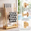 COSTWAY Handtuchständer, Handtuchhalter Holz mit 3 Produktbild-Vorschau 8