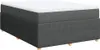 vidaXL Boxspringbett mit Matratze Dunkelgrau 140x200 cm Produktbild-Vorschau 1