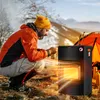 Ikodm - Stufa a infrarossi nera, 4200 W, riscaldatore a Anteprima dell’immagine prodotto 8