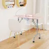 COSTWAY Table de manucure pliable, table à ongles avec Voir les images du produit 2