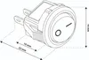 Kippschalter ON/OFF AC 6A/250V Möbel-Schalter Wippschalter Produktbild-Vorschau 8