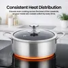 Kochtopf 28 cm Edelstahl mit Honigwabenstruktur Produktbild-Vorschau 6