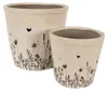 Clayre & Eef bloempot, diameter 21 cm, hoogte 20 cm, beige Productafbeelding-voorbeeld 3