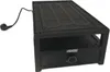 A black electric raclette grill with a power cord and a control knob. Produktbild-Vorschau