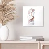 DEQORI Glasbild Echtglas 30x30 cm 'Antike Büste aufgepeppt' Produktbild-Vorschau 4