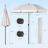 Sekey Sonnenschirm Rund Ø160cm Gartenschirm UV Schutz 50+ Produktbild-Vorschau 2