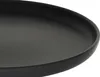 A close-up view of a black plate. Podgląd zdjęcia produktu