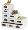Clanmacy 20x Schuhboxen mit Sichtfenster Schuhaufbewahrung Produktbild-Vorschau 1