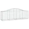 Gabionen mit Hochbogen 25 Stk. 200x50x60/80 cm Verzinktes Produktbild-Vorschau 3