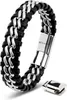 SERASAR | Kožený Náramek pro Muže [Steel] z Stainless Steel Náhled obrázku produktu 1
