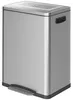HOMCOM Vuilnisbak 40 liter, trapmodel met 2 binnenbakken, Productafbeelding-voorbeeld 1