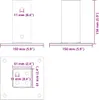 vidaXL Pfostenträger Quadrat 4 Stk. 61x61 mm Produktbild-Vorschau 7
